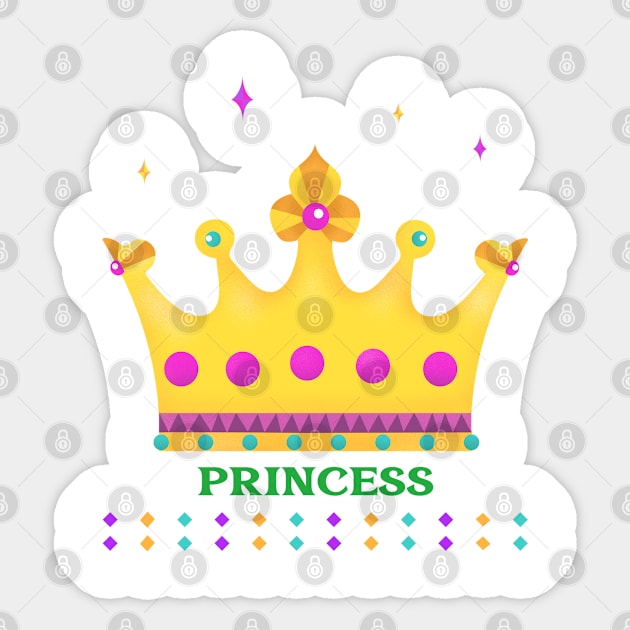 crowned princess Sticker by Kataclysma